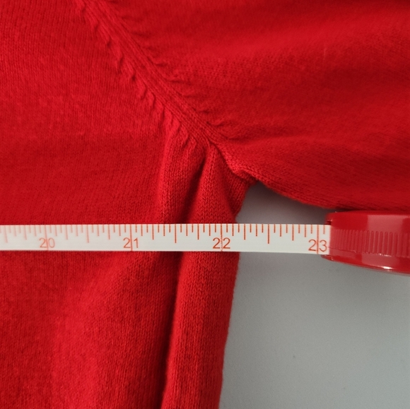 Men's Orvis Red Half-Zip Sweater, Size Large - Picture 4 of 5